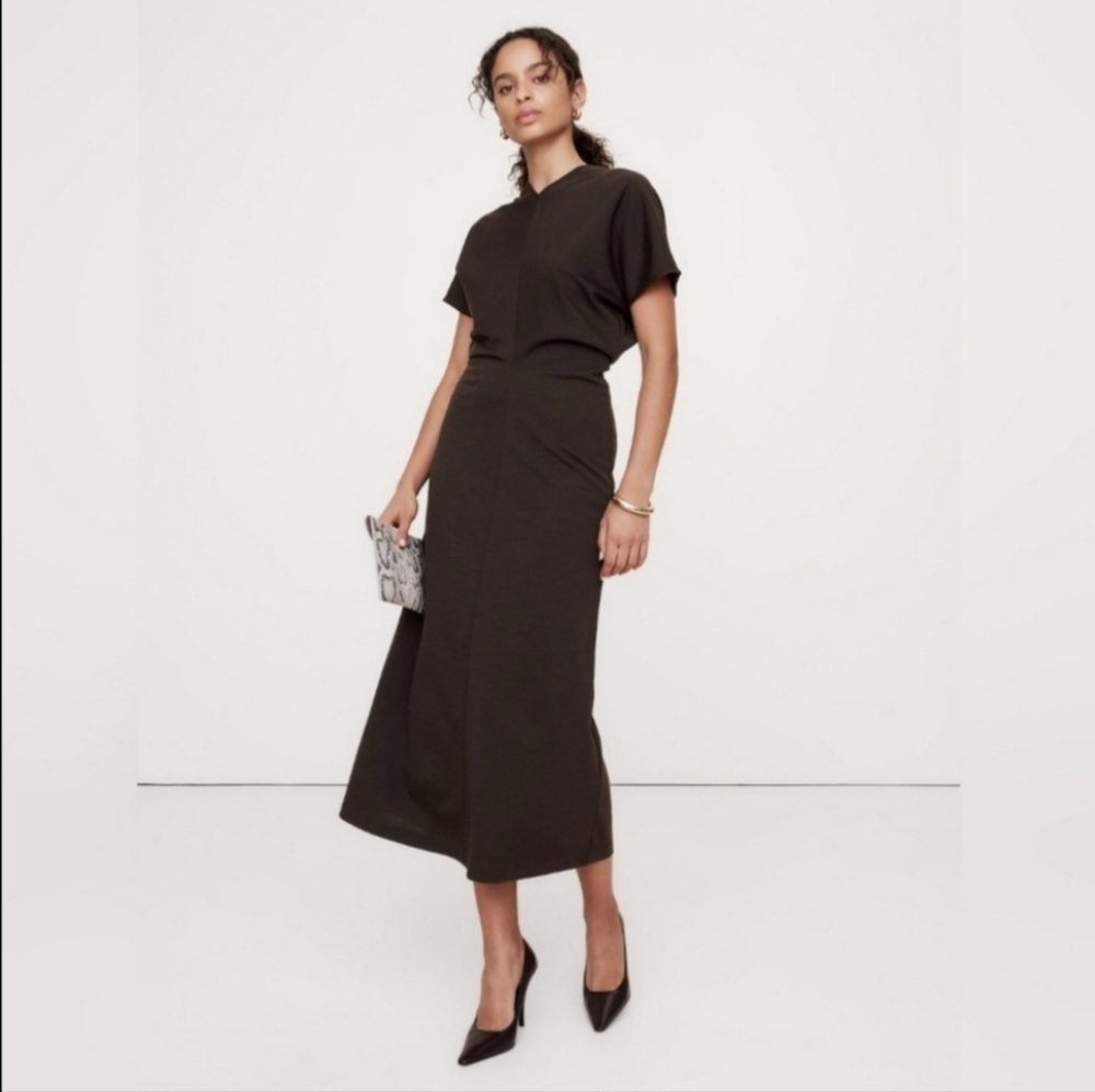 Banana Republic Black Midi Dress